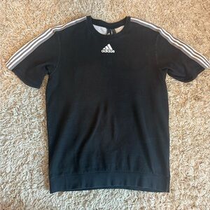 Adidas Black and White short sleeve cotton jersey, size medium, good condition